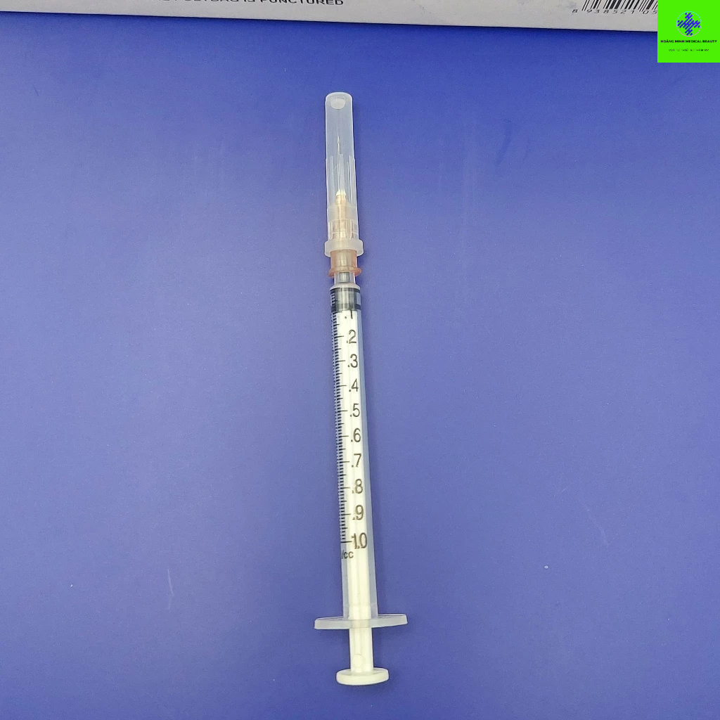 Bơm tiêm 1ml VINAHANKOOK  lắp đầu kim meso 34G 32G 30G tiêm meso ,tiêm căng bóng