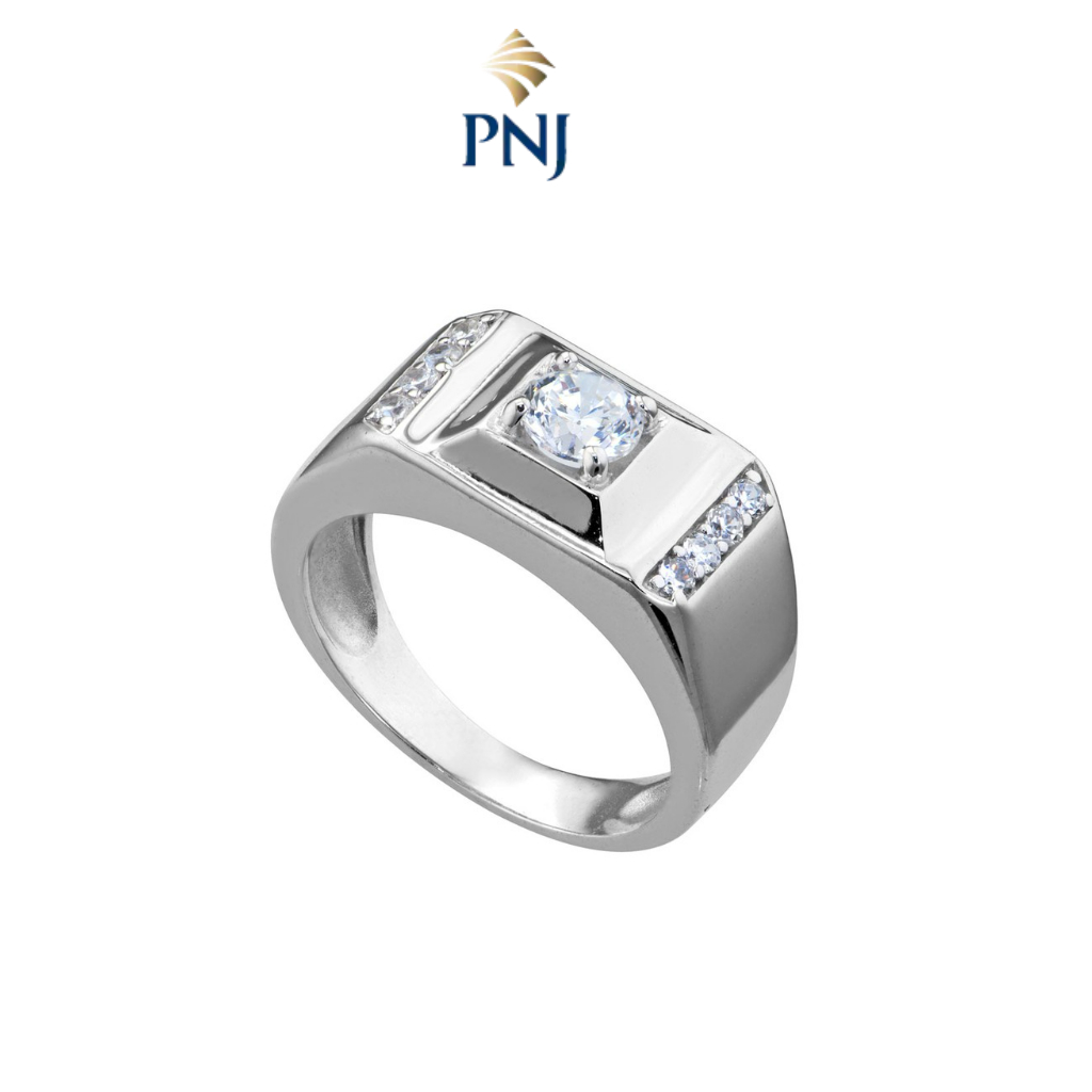 PNJSilver Men's 925 Silver Ring by PNJ