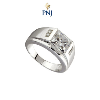 Nhẫn Bạc Nam đính đá CZ MANCODE by PNJ XMXMK000055