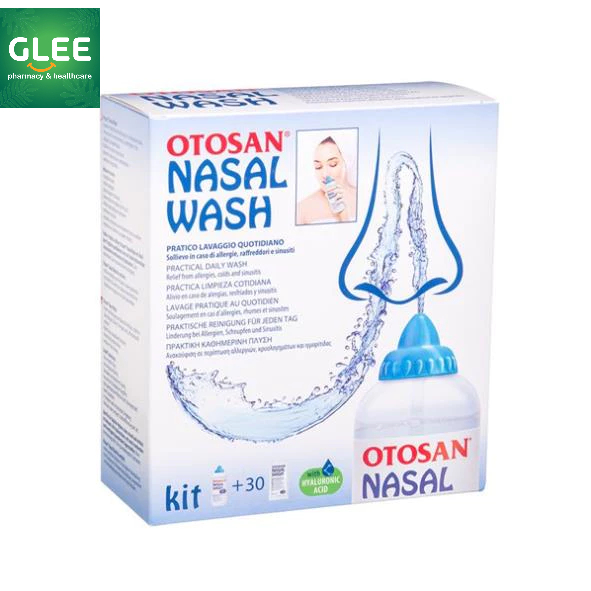 Bộ rửa mũi Otosan Nasal Wash phối hợp 3 loại muối làm sạch, kháng khuẩn ...