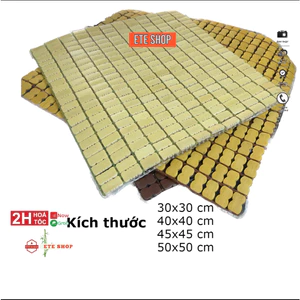 Lót ghế văn phòng 40x40cm, làm trừ cây trúc, mát, thoáng, bền, sạch