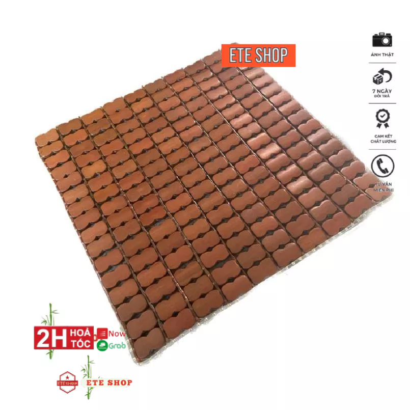 Lót ghế văn phòng, lót yên xe, ngồi mát, không còn hầm, hạt trúc mát, bằng hạt tre, bền, sạch