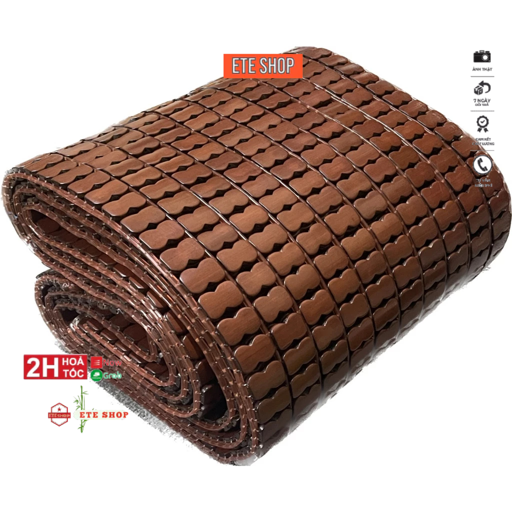 Chiếu trúc 1m6 màu nâu, chieu truc hạt 1m6 nằm mát xếp gọn, loại chiếu điều hòa mát nhất