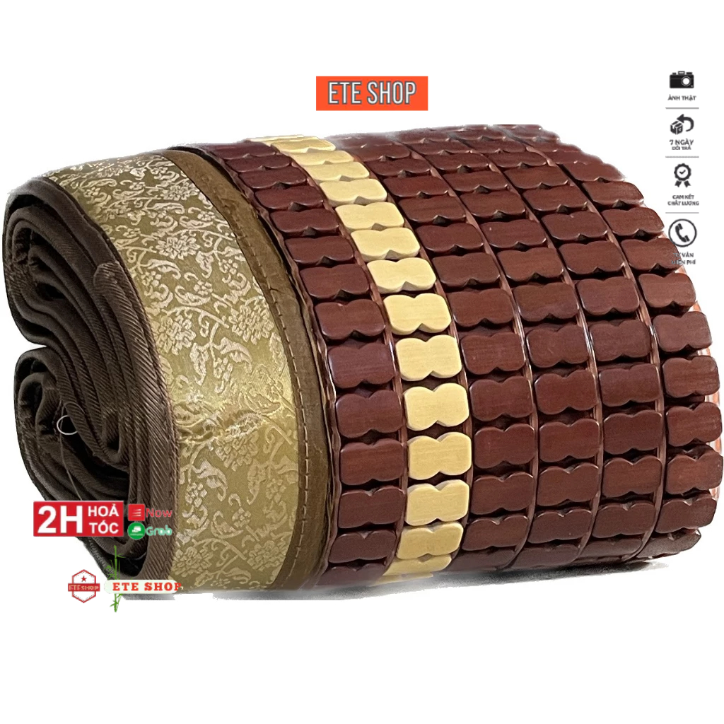 Chiếu trúc 1m6 màu nâu, chieu truc hạt 1m6 nằm mát xếp gọn, loại chiếu điều hòa mát nhất