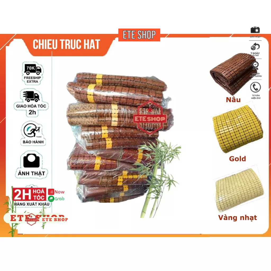 Chiếu trúc 1m6, Nằm mát, điêu hòa, chiếu bền đẹp, chiếu tre mát điều hòa