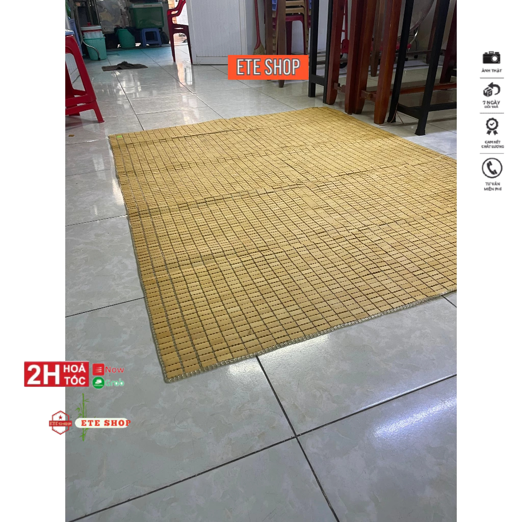 Chiếu trúc 1m6 màu v-ang nhạt chieu truc hạt khít, bóng, loại chiếu trúc cao cấp
