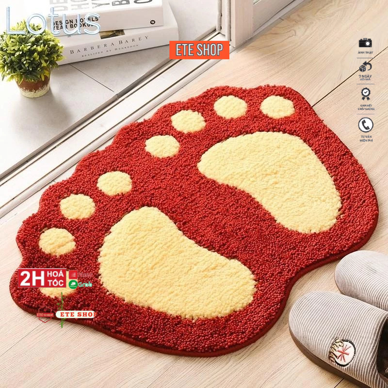 Các loại thảm chùi chân, trong nhà tới ngoài cửa, chống trượt, siêu thấm nước.
