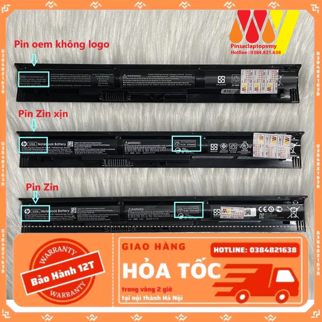 Pin laptop HP Pavilion 14TV000 14V100 14V200 14V249TX 14ZV000 15