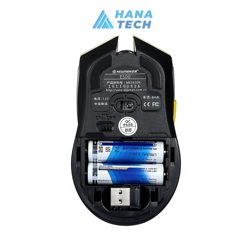 Chuột Gaming Không Dây Newmen E500 Chuột Chơi Game Led RGB Chính Hãng Bảo Hành 24 Tháng
