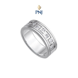 Nhẫn nam bạc đính đá MANCODE by PNJ Gem Melting XM00W000001