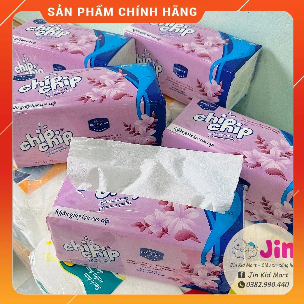 [Chính hãng] Khăn giấy rút cao cấp Chip Chip loại lớn 285 tờ | Shopee ...