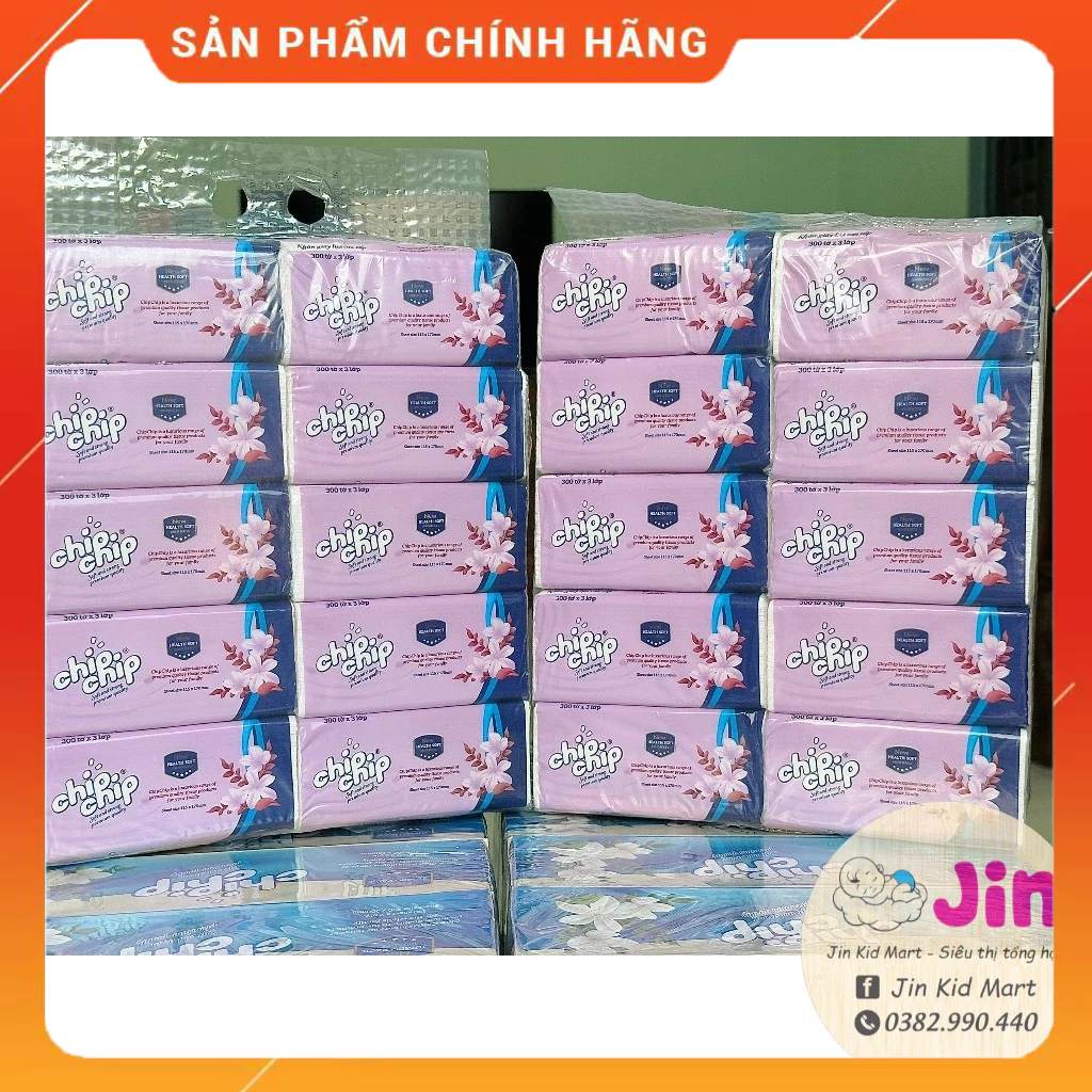 [Chính hãng] Khăn giấy rút cao cấp Chip Chip loại nhỏ 300 tờ | Shopee ...
