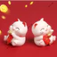 Set Quà tặng, phụ kiện trang trí, phụ kiện xe hơi, tượng mèo mini may mắn Mèo Thần Tài Dễ Thương