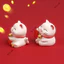 Set Quà tặng, phụ kiện trang trí, phụ kiện xe hơi, tượng mèo mini may mắn Mèo Thần Tài Dễ Thương