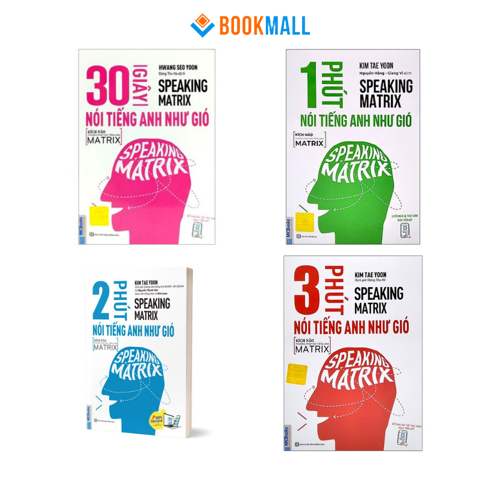 Sách Combo Speaking Matrix Nói 30 giây 2 phút 3 Phút Nói Tiếng Anh Như ...