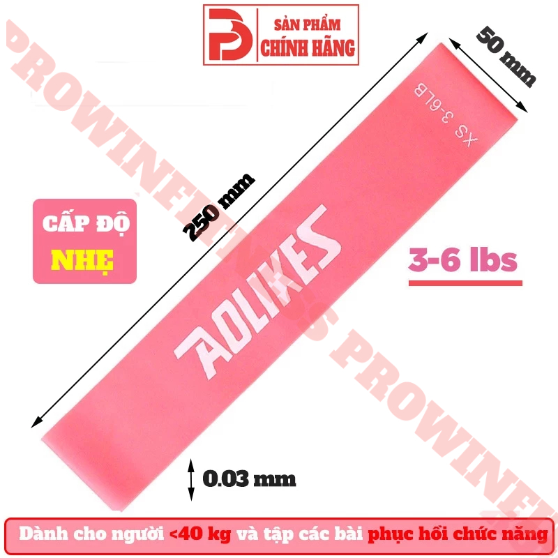 Ảnh Dây miniband Aolikes kháng lực tập gym chân mông tay đùi cao su đàn hồi nam nữ 3