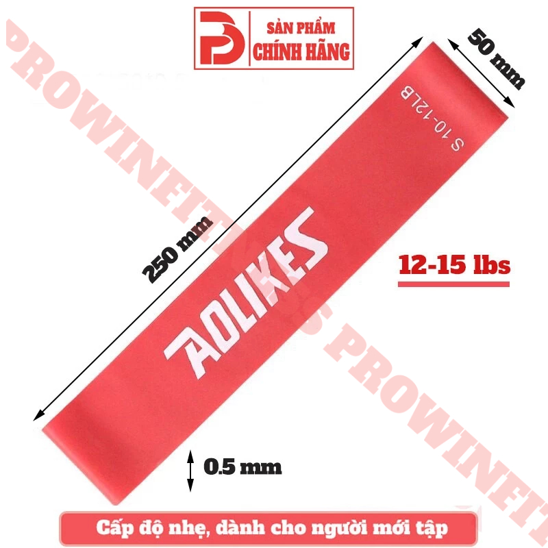 Ảnh Dây miniband Aolikes kháng lực tập gym chân mông tay đùi cao su đàn hồi nam nữ 4