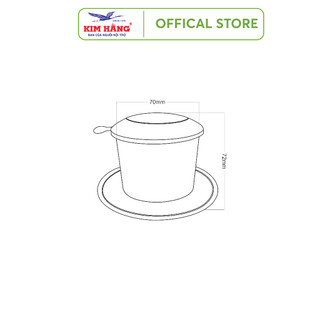 Bộ Phin Cafe Nhôm Likafe Kim Hằng Màu Đen Nâu