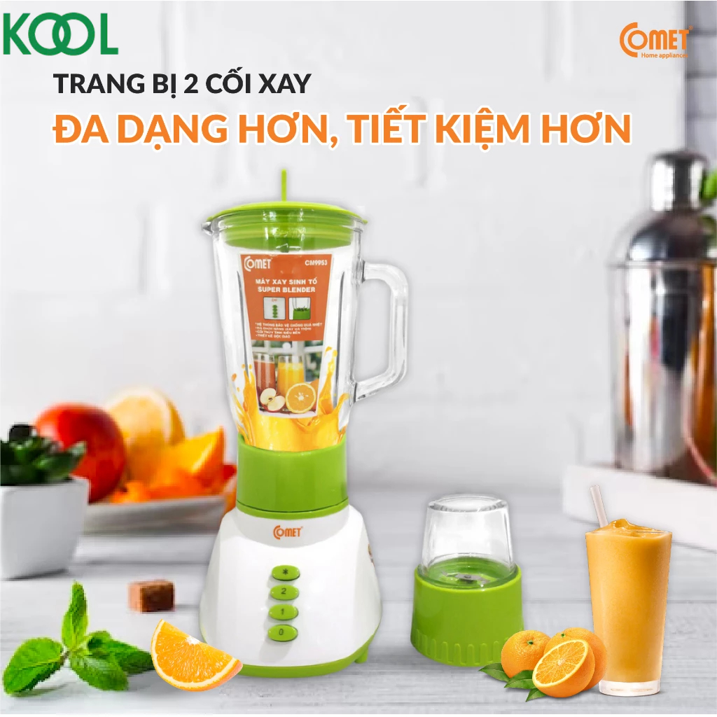 Máy xay sinh tố 1.25L COMET - CM9953 ( hoả tốc TPHCM )