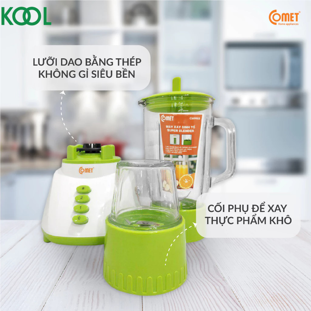 Máy xay sinh tố 1.25L COMET - CM9953 ( hoả tốc TPHCM )