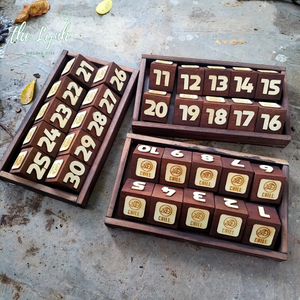 Thẻ bàn cà phê khối vuông - FREE khắc LOGO TẶNG KHAY KHI MUA 20 SỐ