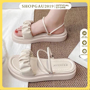 dép quai hậu đế độn 3p , sandal quai hậu đi 2 kiểu siêu xinh