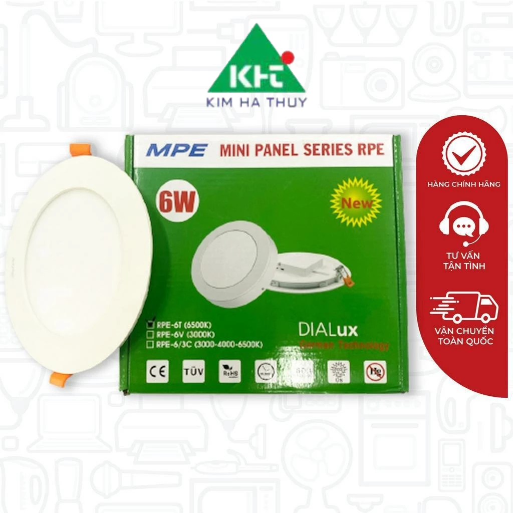 Đèn âm trần MPE RPE (2 IN 1) 3 chế độ ánh sáng (trắng, vàng và trung ...