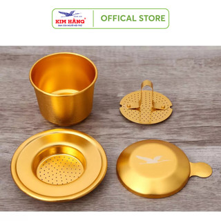 Phin Cafe Nhôm Kim Hằng Xi Màu Vàng KHG8034