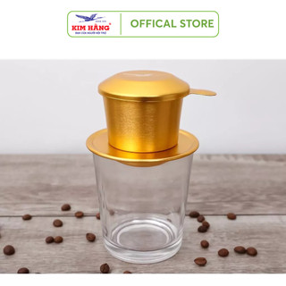 Phin Cafe Nhôm Kim Hằng Xi Màu Vàng KHG8034