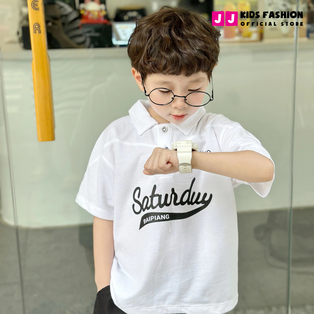 Áo Thun Polo Bé Trai Vải Cotton Cá Sấu - Quần Áo Trẻ Em Cao Cấp | JJ Kids Fashion