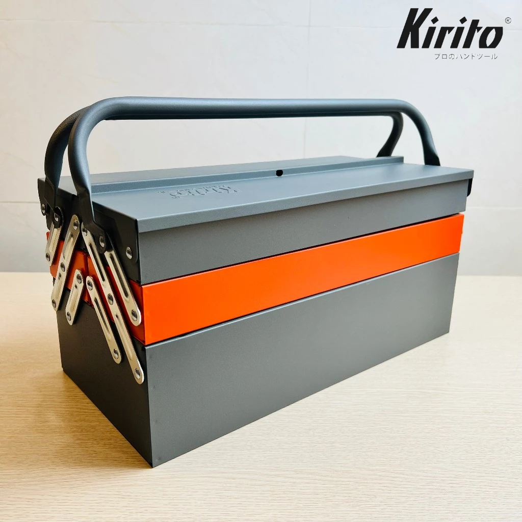 Thùng Đồ Nghề Kirito 3 Tầng 5 Khay Thép Sơn Tĩnh Điện, Hộp Đựng Dụng Cụ Sửa Chữa Chính Hãng