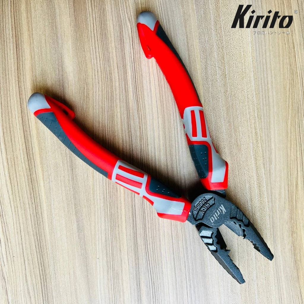 Bộ 3 kìm đa năng công nghiệp Nhật Kirito kiểu Đức thép CR-V cao cấp giảm 30% lực cắt