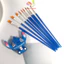 Set 10 Cọ Vẽ Màu Nước Cán Nhựa Gồm 2 Loại Đầu Cọ Bằng Nylon Gồm 2 Loại HUNGACOLOR