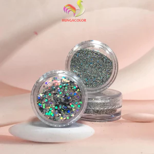 Bột Kim Tuyến Ngũ Sắc Phát Sáng Hũ 5gr Phụ Kiện Trang Trí HUNGACOLOR