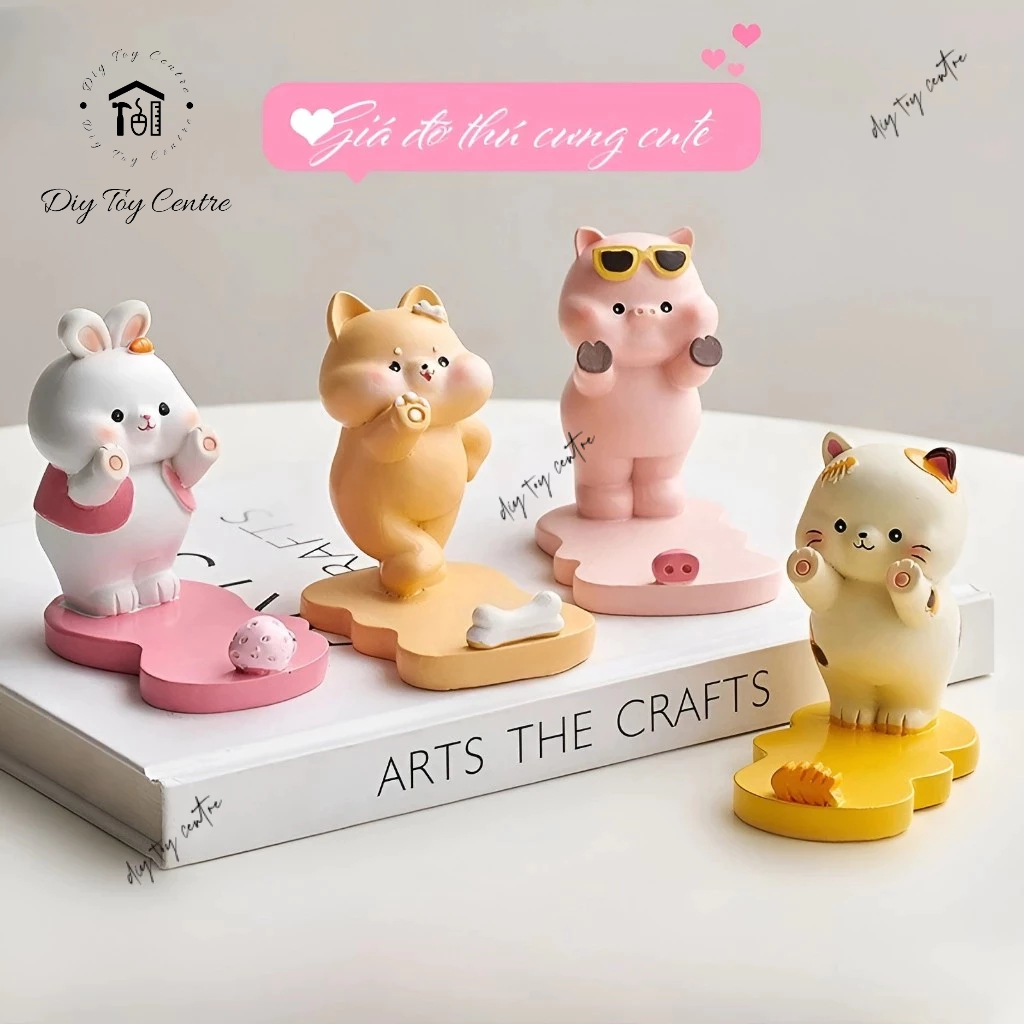 [♨️HOT♨️] Phụ kiện Giá Đỡ Điện Thoại iPad Để Bàn Hình Động Vật Decor Trang Trí- Giá Đỡ Thú Cưng Cute