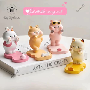Phụ kiện Giá Đỡ Điện Thoại iPad Để Bàn Hình Động Vật Decor Trang Trí- Giá Đỡ Thú Cưng Cute
