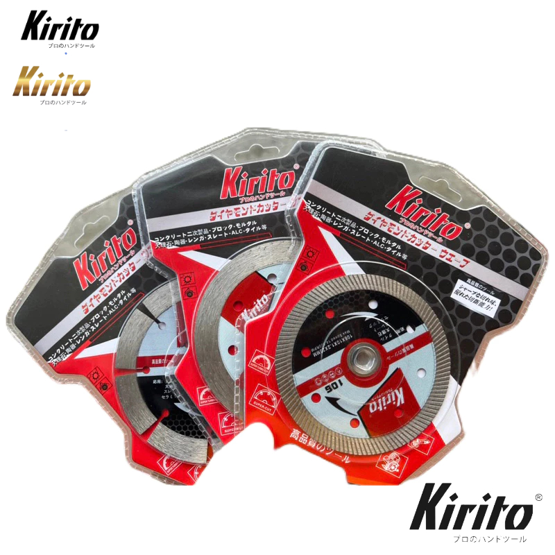 Lưỡi cắt gạch đá ốp lát Kirito 105mm & 114mm – Lưỡi cắt đá granite, marble, bê tông siêu bền