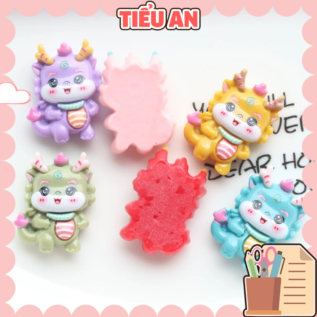 Charm (C818) slime/ Dụng Cụ Charm Trang Trí [Ko Keo & Nút] Chú Rồng ...