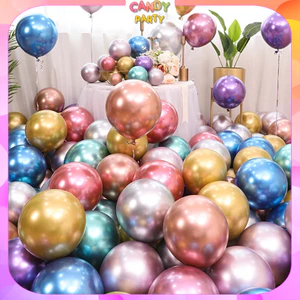 Combo 10/20/50 quả bóng siêu nhũ 5inch siêu đẹp dùng để trang trí sinh nhật,tiệc tùng, party giá rẻ BB6