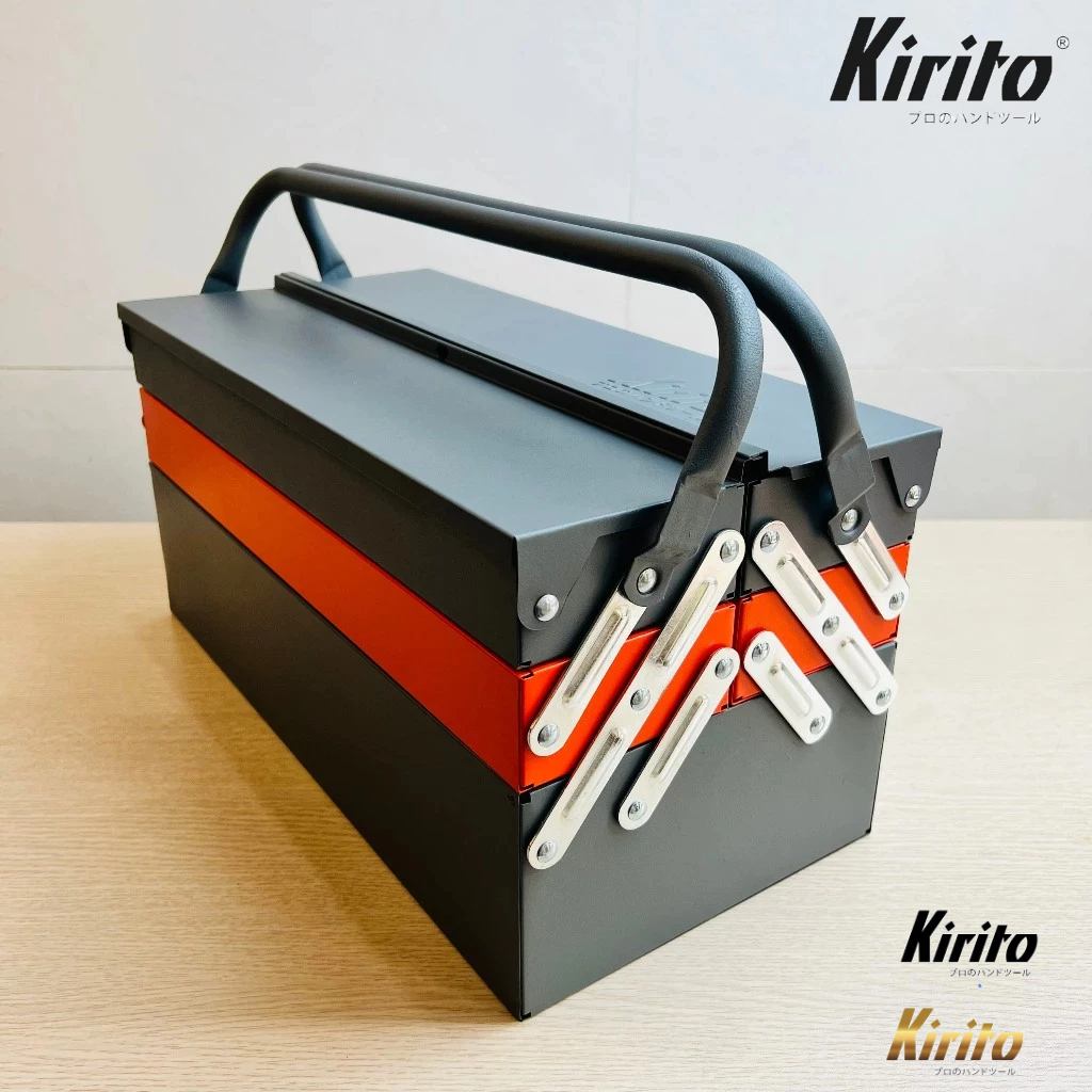 Thùng Đồ Nghề Kirito 3 Tầng 5 Khay Thép Sơn Tĩnh Điện, Hộp Đựng Dụng Cụ Sửa Chữa Chính Hãng