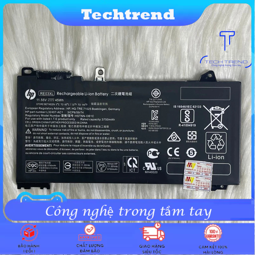 Pin Laptop HP Probook 430 G6, 430 G7, 440 G6, 445 G6, 440 G7, 450 G6 ...