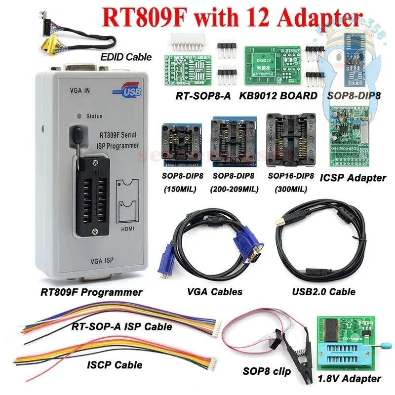 Máy nạp rom RT809F new (full trọn bộ phụ kiện như hình) .kienstore358 ...