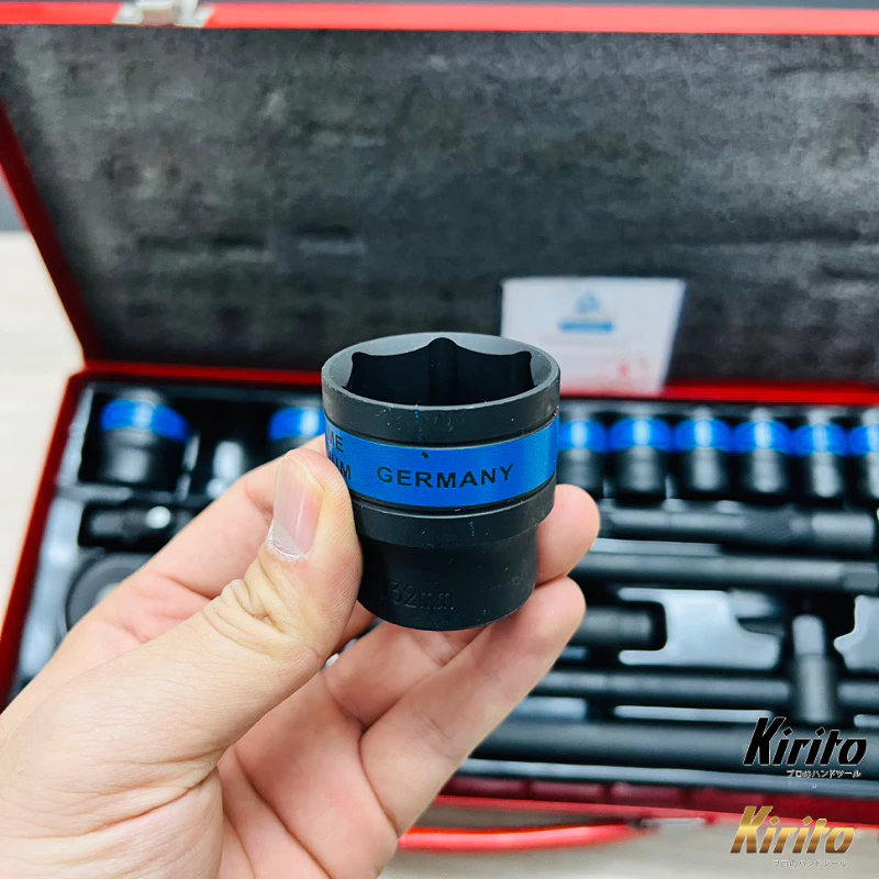Bộ Tuýp 1/2 Inch 24 Chi Tiết Thép CRV Cao Cấp – Bộ Khẩu Đen Sửa Chữa Ô Tô Xe Máy Euroking
