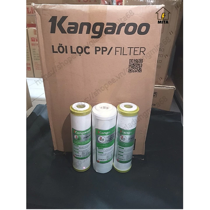Lõi Lọc Nước Kangaroo - Lõi 1/2/3 - Bộ 3 Lõi Lọc 1/2/3 - Chính Hãng - MITA – 3