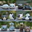 Sưu tầm set phụ kiện trang trí tượng đồ chơi thú đeo mặt mạ mèo cute Bữa Tiệc Cosplay Của Thú Cưng