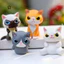Sưu tầm set phụ kiện trang trí tượng đồ chơi thú đeo mặt mạ mèo cute Bữa Tiệc Cosplay Của Thú Cưng