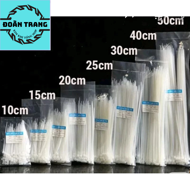 Dây thít nhựa.dây lạt nhựa.dây rút các kích cỡ 10cm.15cm.20cm.25cm.30cm ...