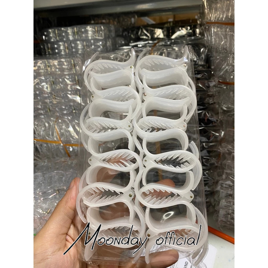 SET 12 kẹp càng cua dẻo bền,to