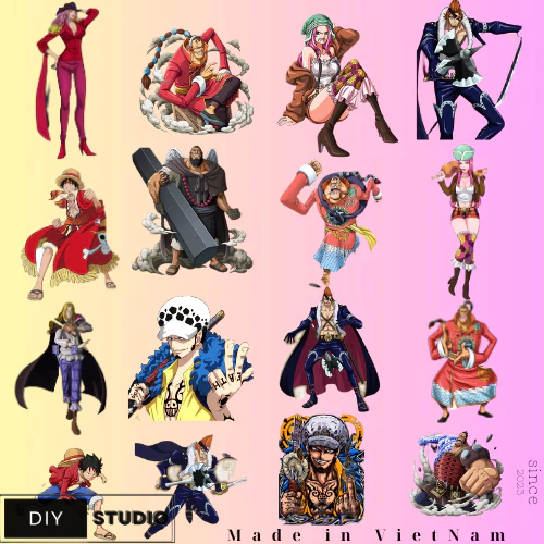 100 sticker tổng hợp nhân vật one piece không trùng siêu đẹp