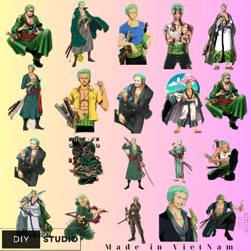 Set 60 hình nhân vật Zoro Onepiece
